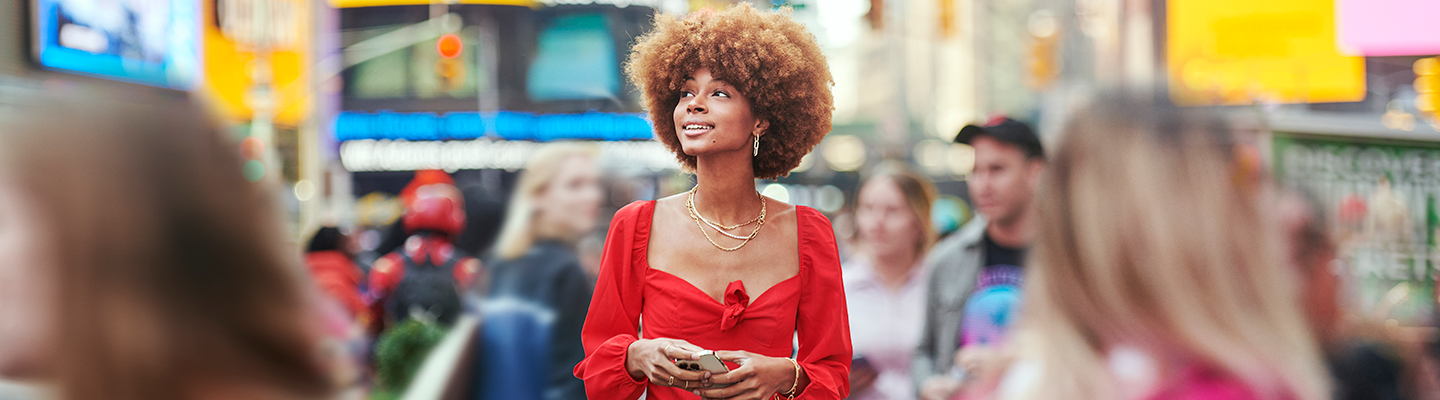 Photo of woman in New York City